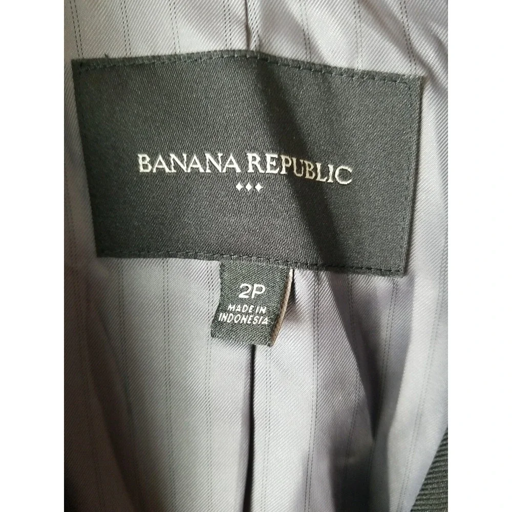 Banana‎ Republic Factory Black Blazer Womens 2 Button Core Blazer Jacket Size 2P